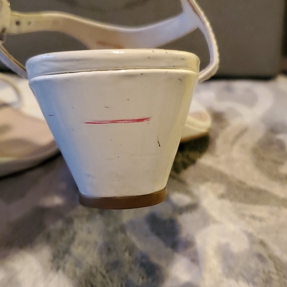 Prada White Patent Leather Wedge Sandal size 39.5 - Picture 11 of 15